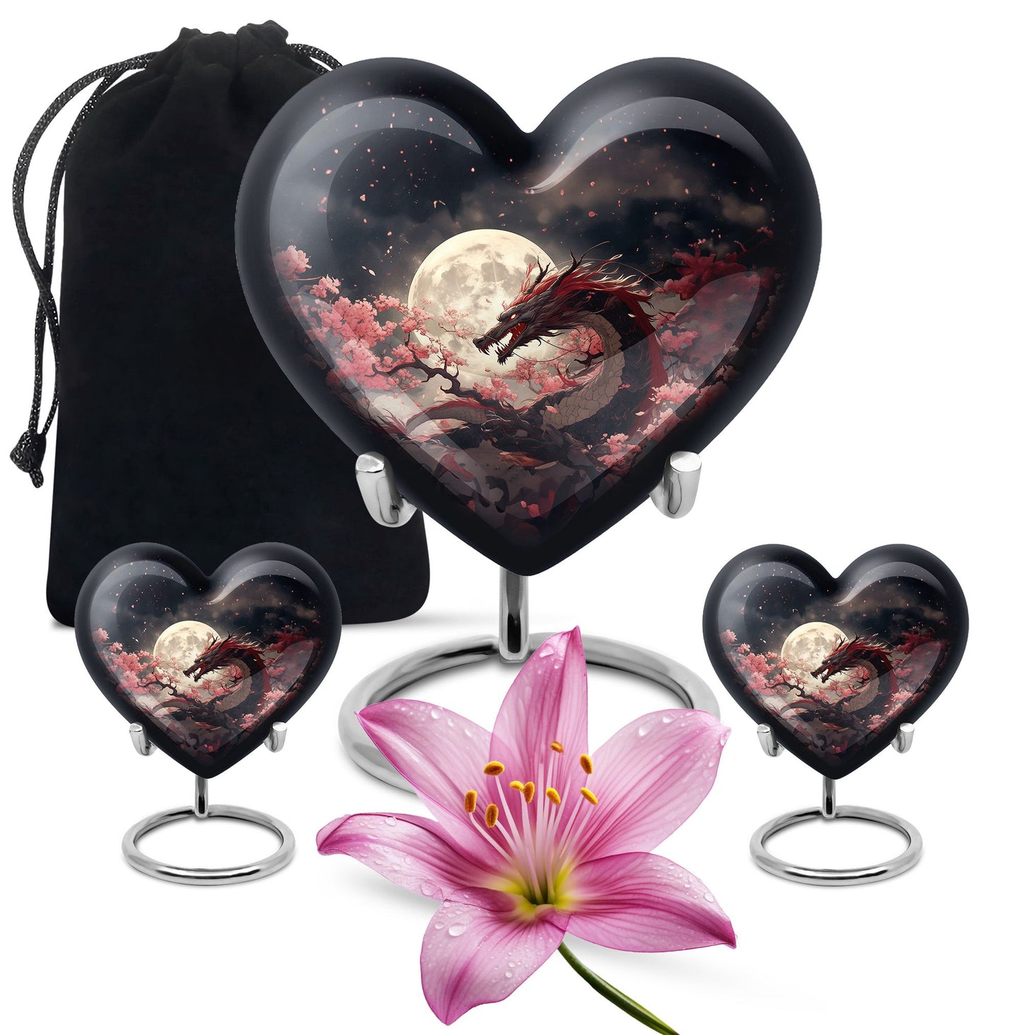  Dragon Urn Large Urn With 4 Keepsake Urn