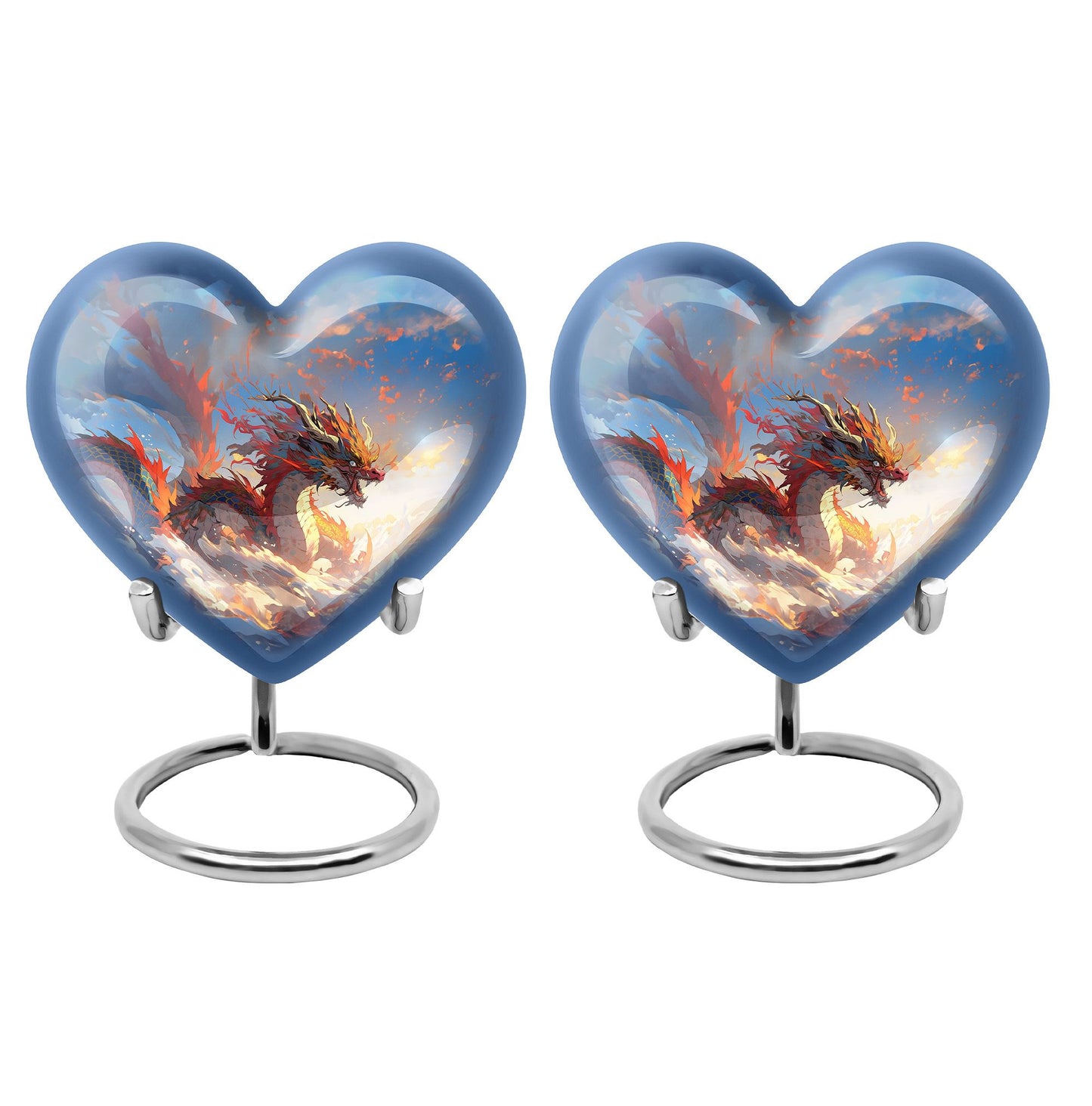  Dragon Urn 3 Inch Keepsake Pack of 4