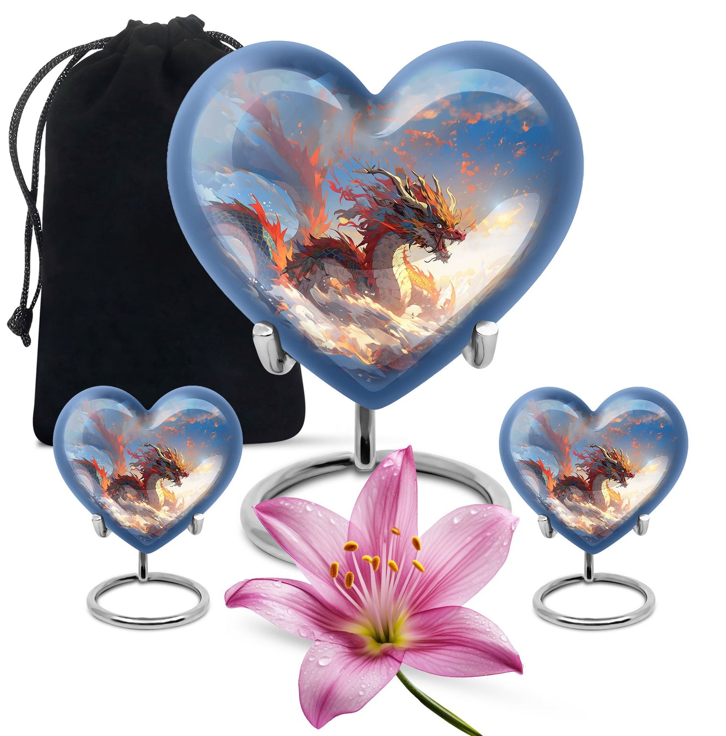  Dragon Urn Large Urn With 4 Keepsake Urn