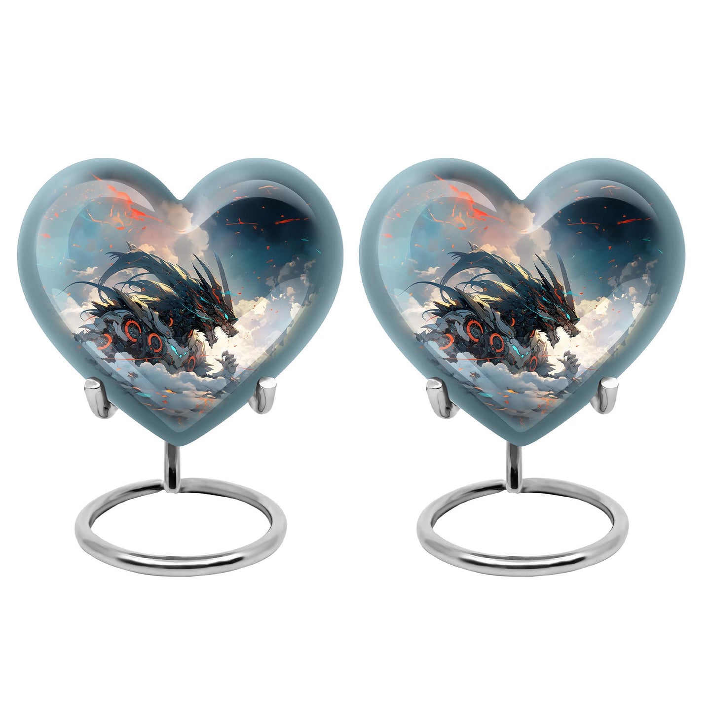  Dragon Urn 3 Inch Keepsake Pack of 4