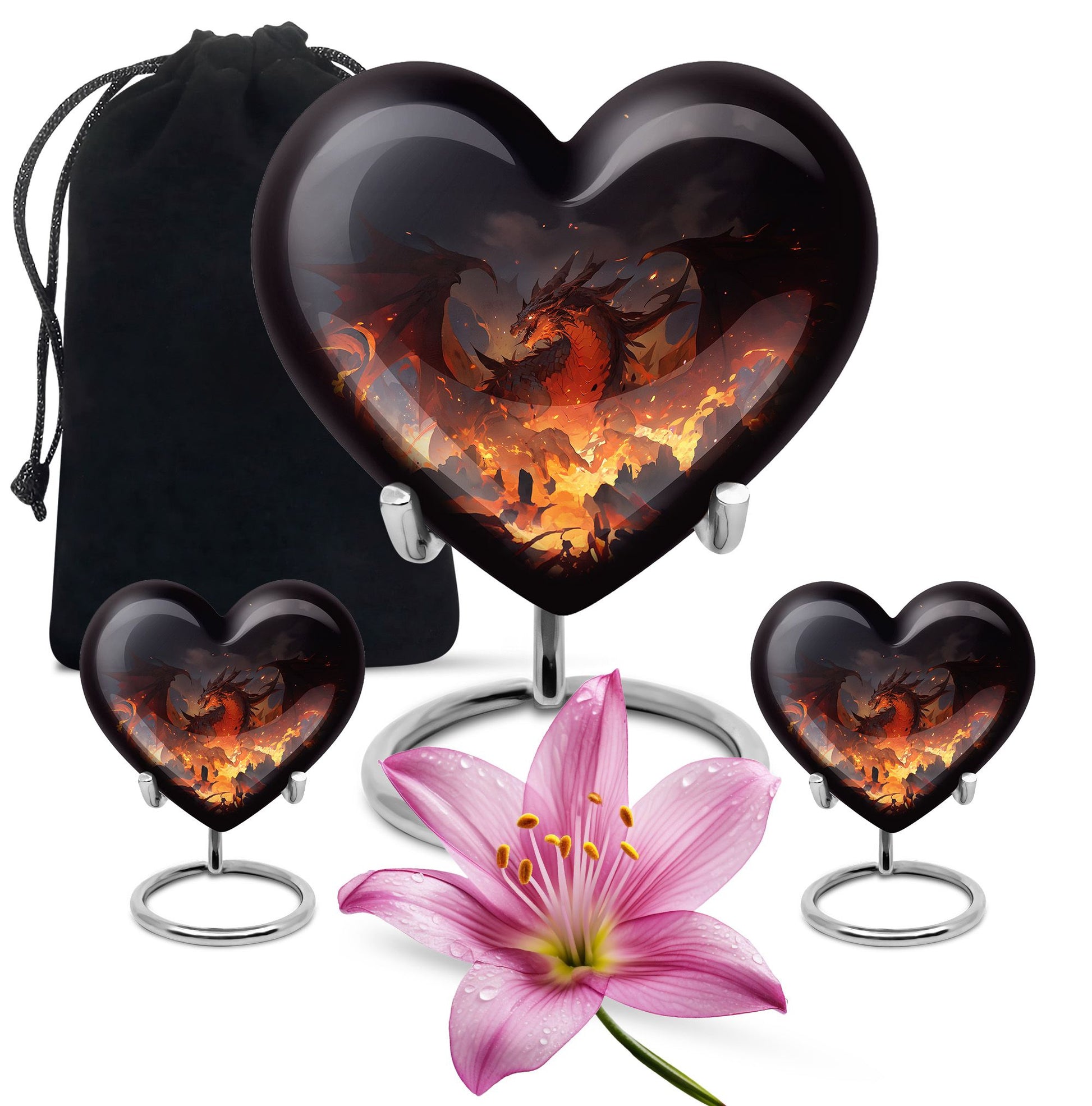  Dragon Urn Large Urn With 4 Keepsake Urn