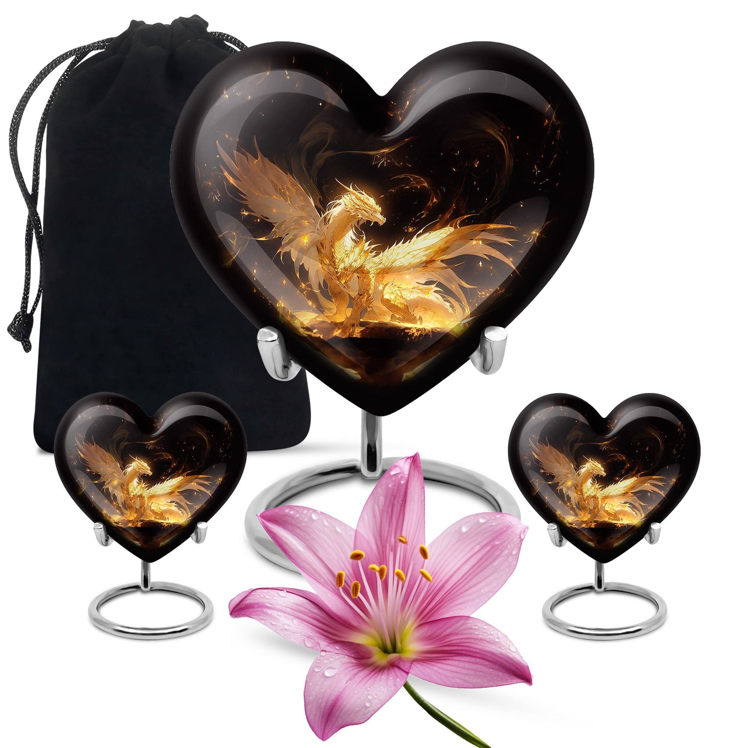  Dragon Urn Large Urn With 4 Keepsake Urn