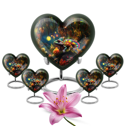 Colorful Personalized Beach Cremation Urn for Mom - 10-inch, 200 cu in - Yatskia