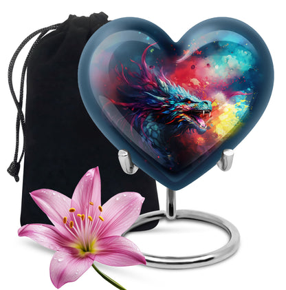Colorful Dragon Urn - Dragon Urns Funeral Large Cremation Urns For Ashes