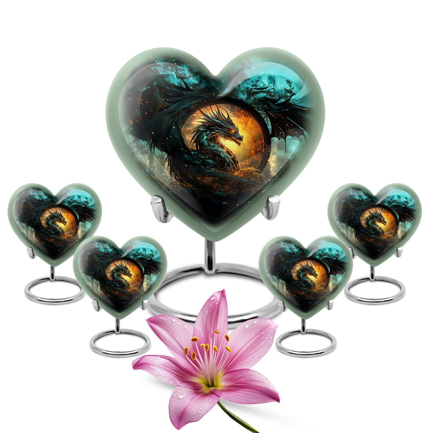 Personalized Beach Cremation Urn for Adult - 10-inch, 200 cu in - Yatskia