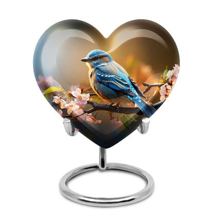 Personalized Bird Cremation Urn for Human Ashes - 10-inch, 200 cu in - Yatskia