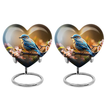 Personalized Bird Cremation Urn for Human Ashes - 10-inch, 200 cu in - Yatskia