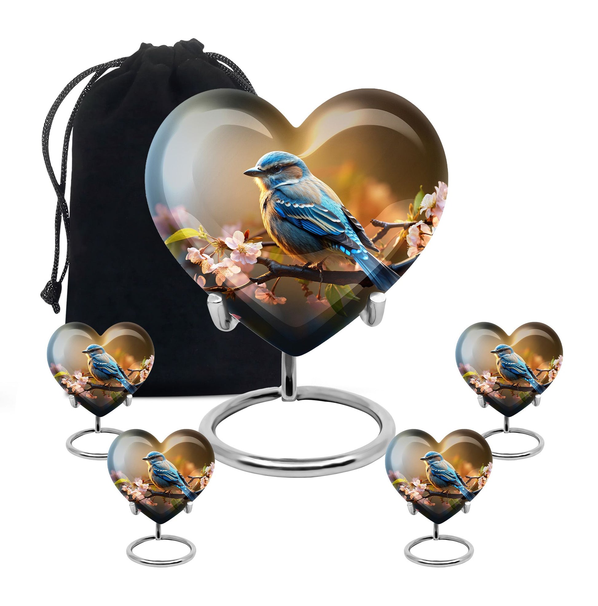 Spring Blossom - Bird Urns Funeral Large Cremation Urns For Ashes