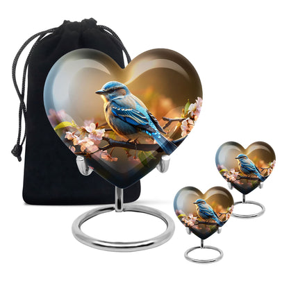 Personalized Bird Cremation Urn for Human Ashes - 10-inch, 200 cu in - Yatskia
