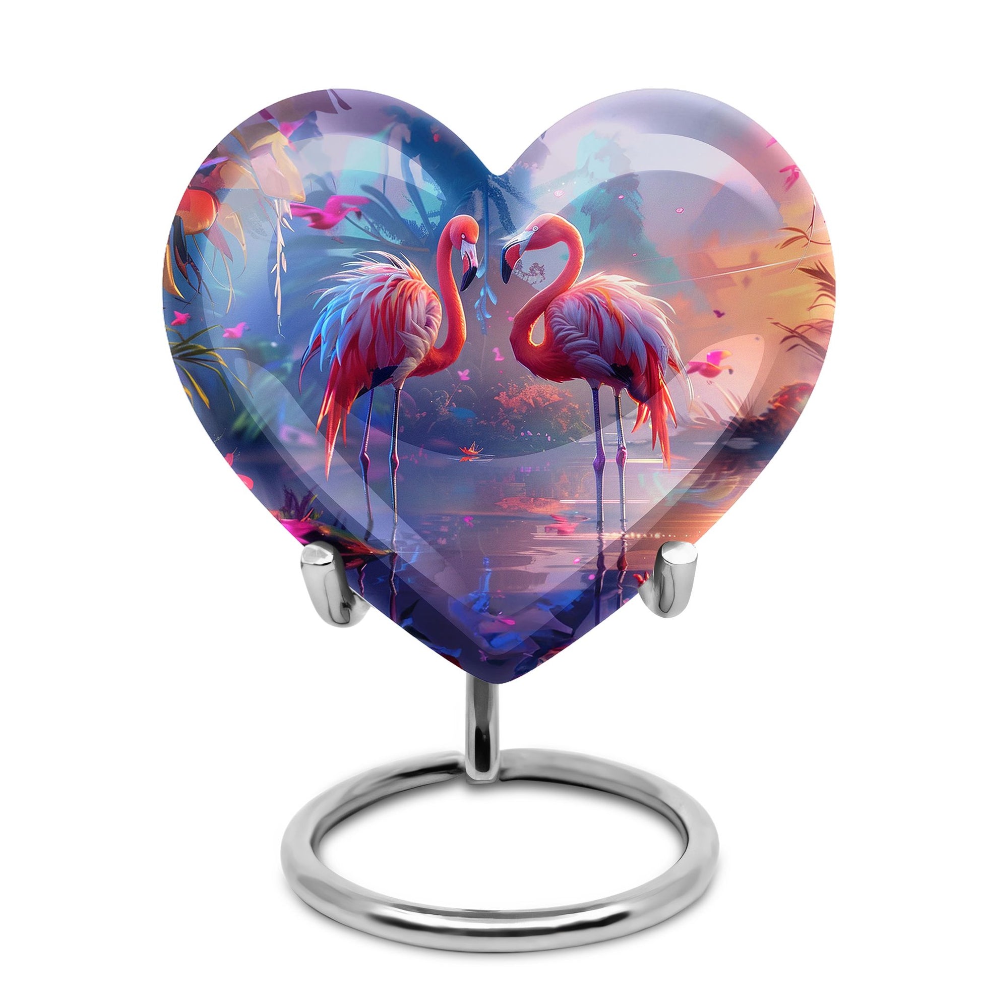 Flamingo Love Cremation Urn for Human Ashes - Cremation Urns For Adult