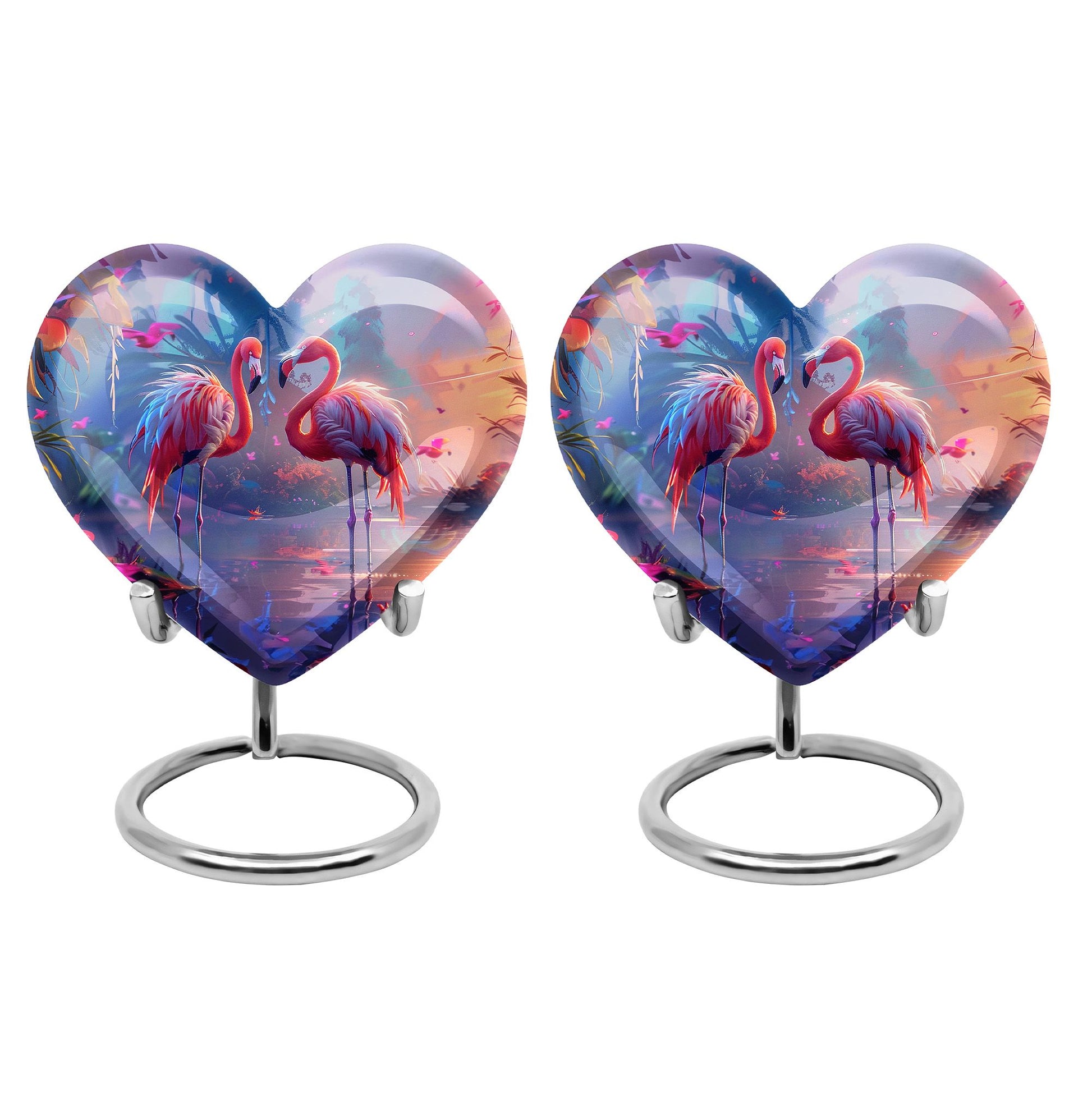 Flamingo Love Cremation Urn for Human Ashes - Cremation Urns For Adult