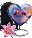 Flamingo Love Cremation Urn for Human Ashes - Cremation Urns For Adult