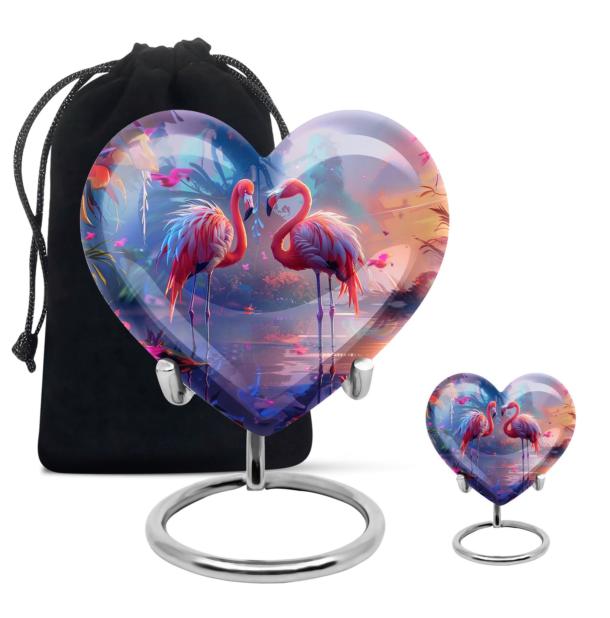 Flamingo Love Cremation Urn for Human Ashes - Cremation Urns For Adult