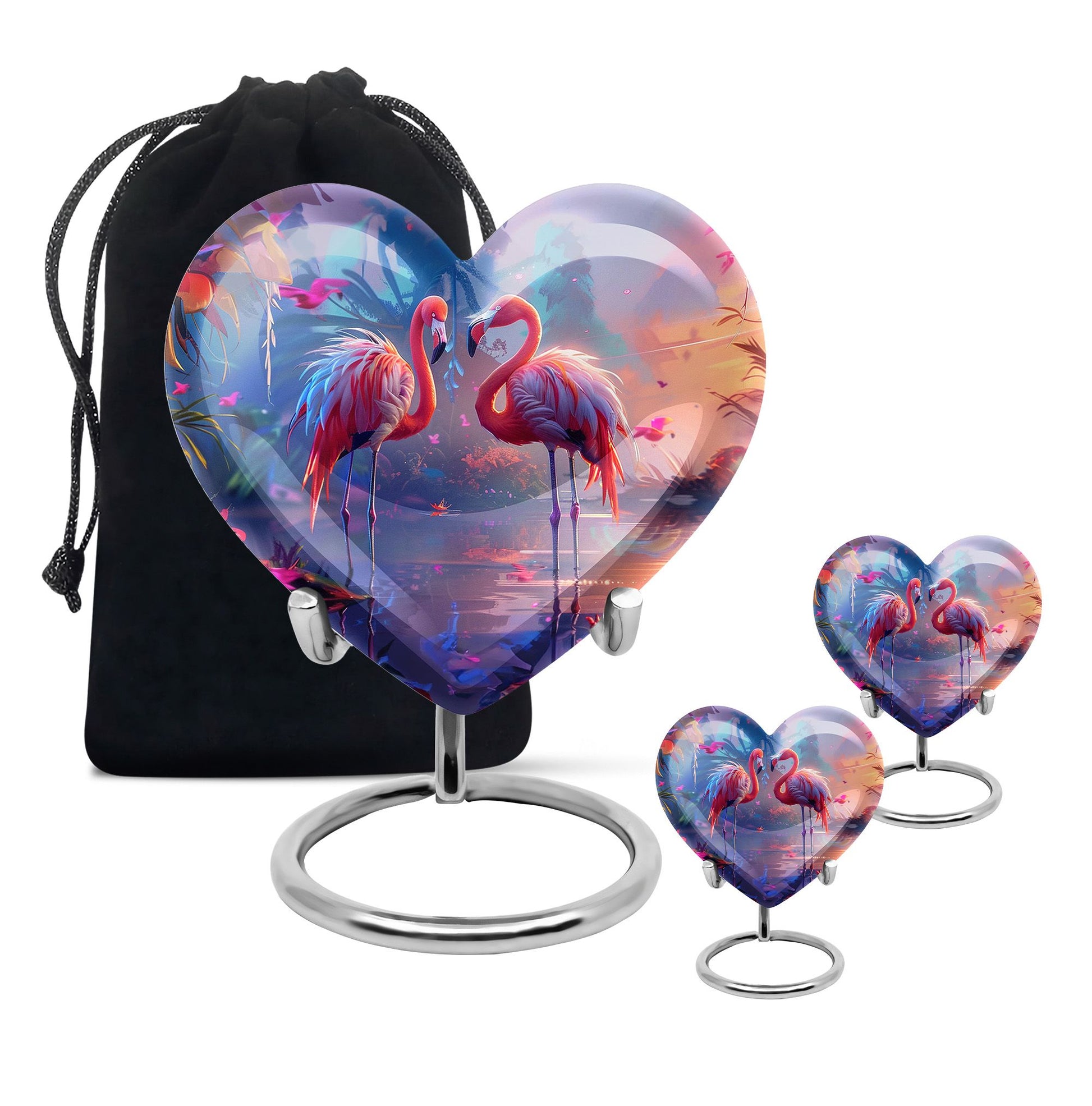 Flamingo Love Cremation Urn for Human Ashes - Cremation Urns For Adult