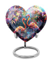 Vibrant Flamingo Pair Cremation Urn for Human Ashes - Funeral Urns For Adult