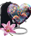 Vibrant Flamingo Pair Cremation Urn for Human Ashes - Funeral Urns For Adult