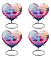 Pink Flamingo Cremation Urn For Human Ashes For Men & Women