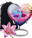 Pink Flamingo Cremation Urn For Human Ashes For Men & Women