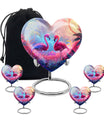 Pink Flamingo Cremation Urn For Human Ashes For Men & Women