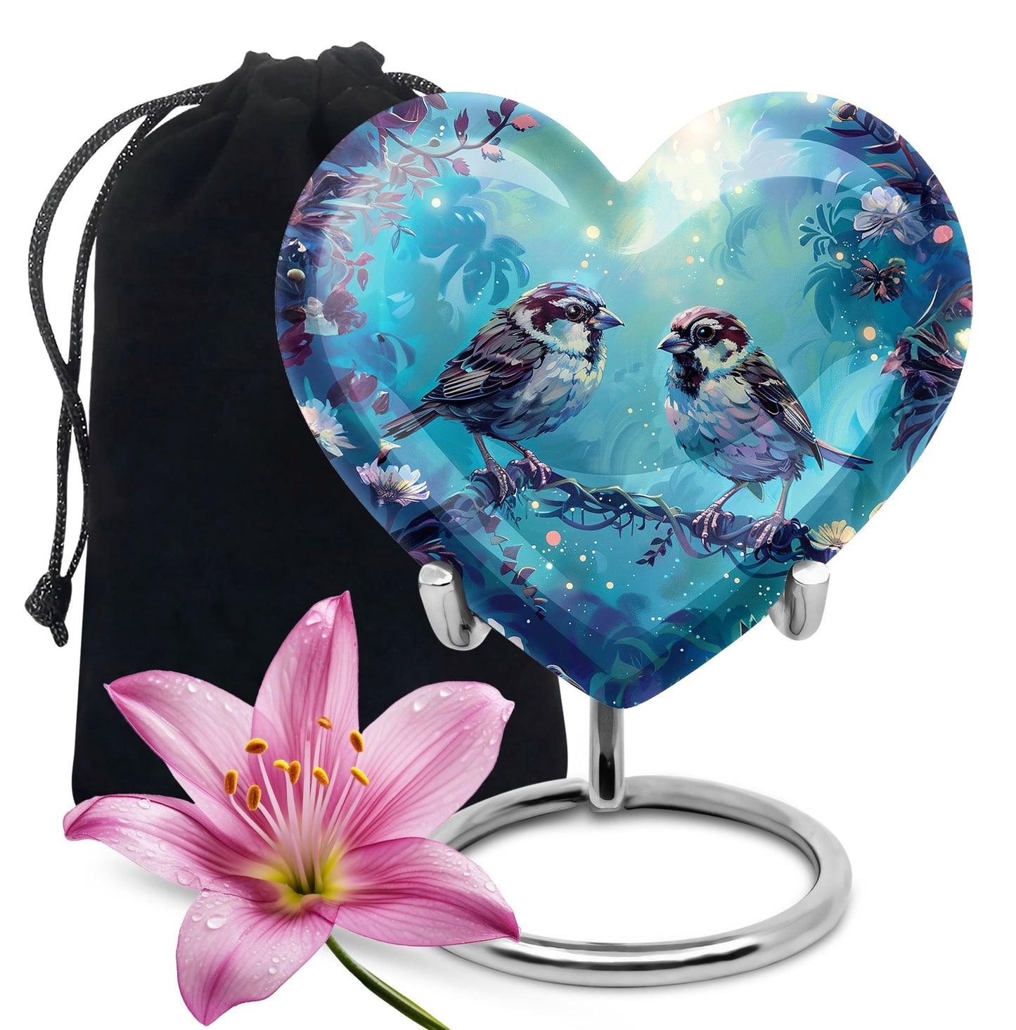 Personalized Bird Cremation Urn for Adults - 10-inch, 200 cu in - Yatskia