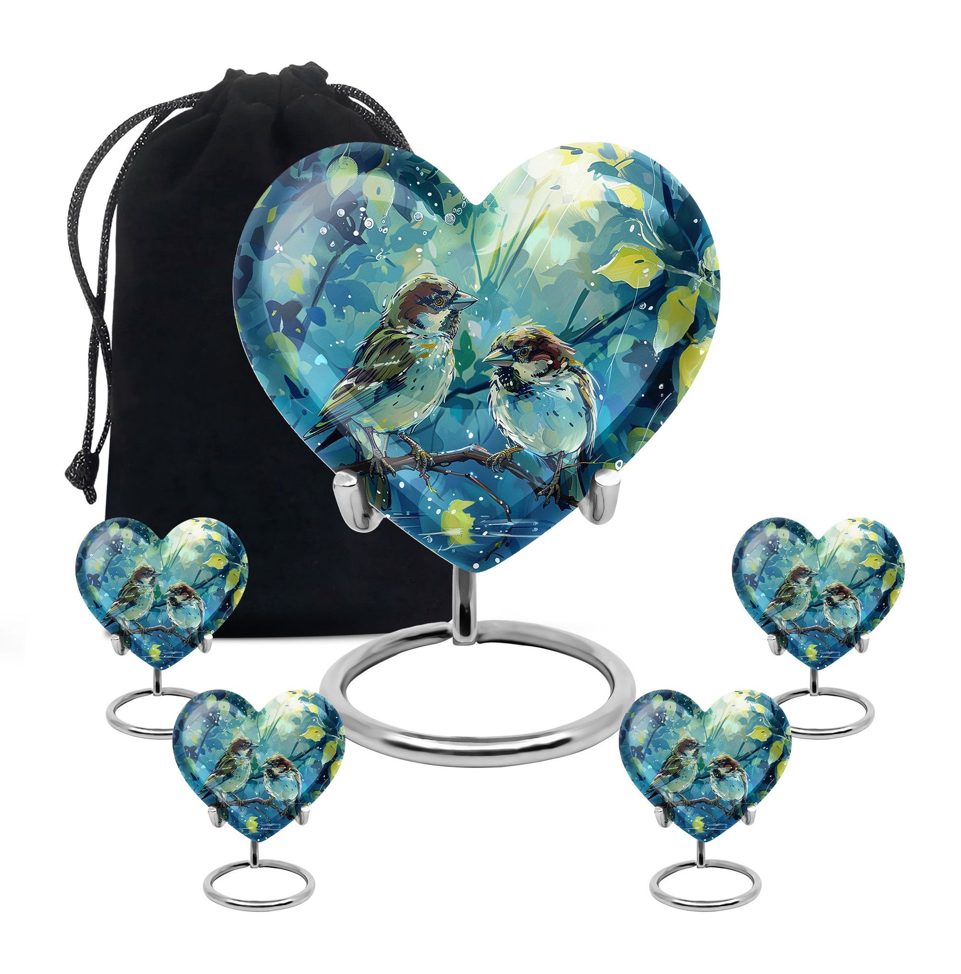 Sparrow Pair Cremation Urn for Human Ashes - Cremation Urns For Adults