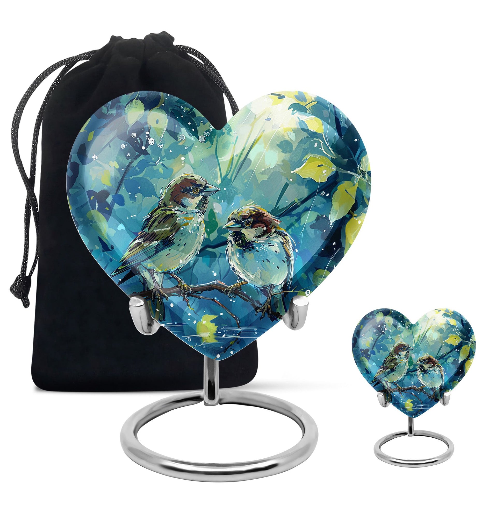 Sparrow Pair Cremation Urn for Human Ashes - Cremation Urns For Adults