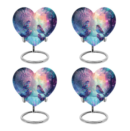 Colorful Personalized Bird Cremation Urn for Mom - 10-inch, 200 cu in - Yatskia