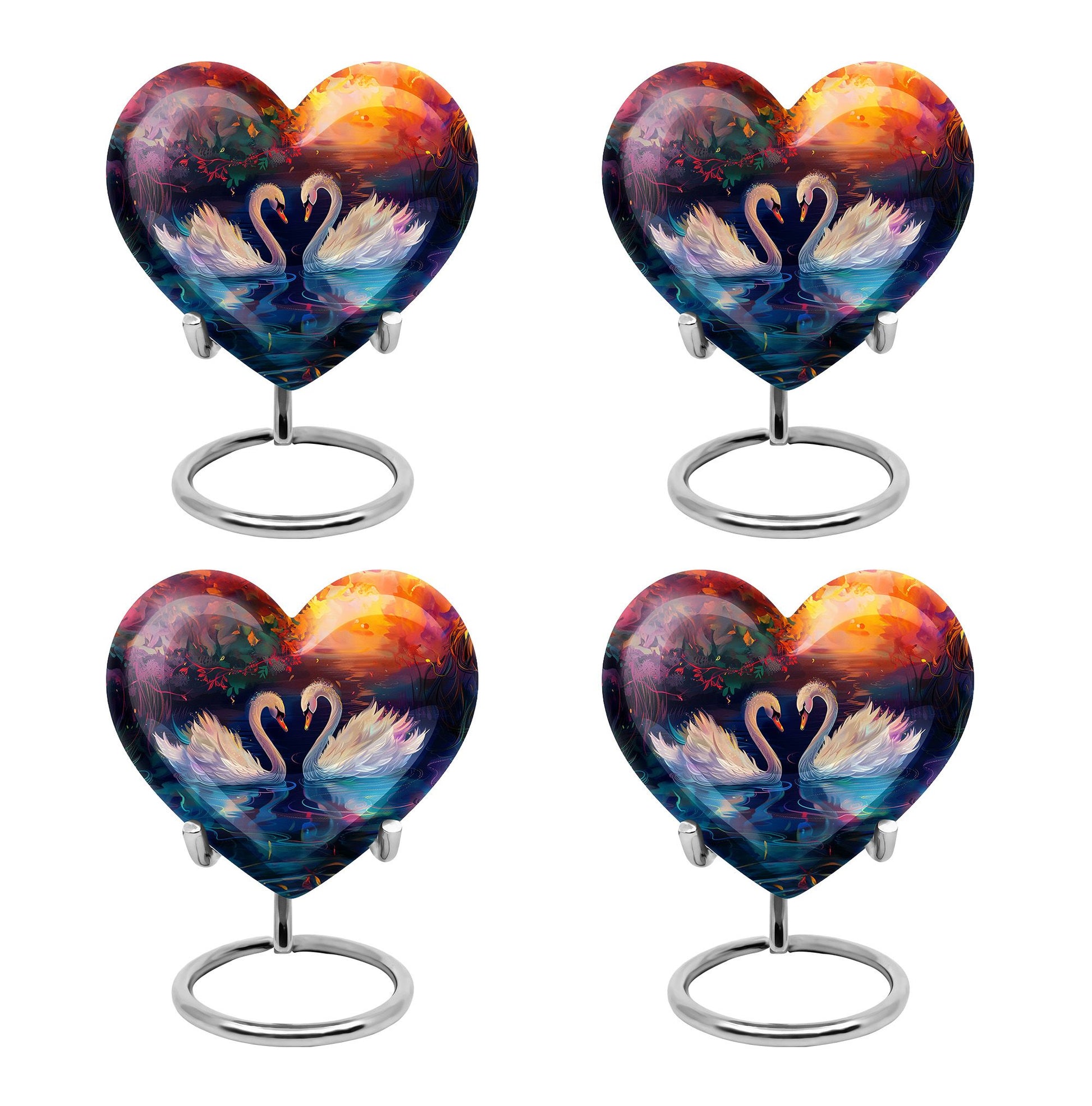 Sunset Swan Cremation Urn for Human Ashes - Urn For Men & Women