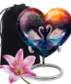 Sunset Swan Cremation Urn for Human Ashes - Urn For Men & Women