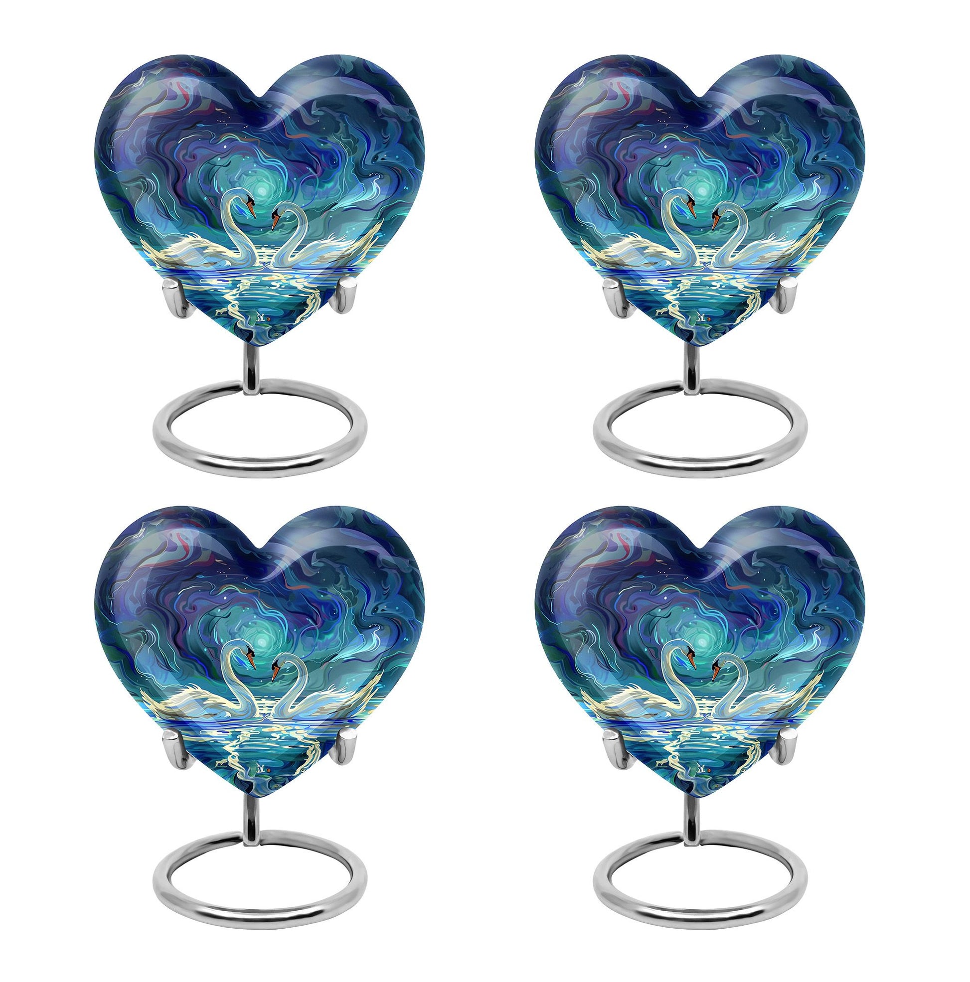 Swans Moonlight Cremation Urn for Human Ashes - Large Urn For Ashes