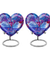 Dual Swan Cremation Urns For Human Ashes - Mini Urn Set For Ashes