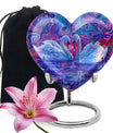 Dual Swan Cremation Urns For Human Ashes - Mini Urn Set For Ashes