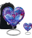 Dual Swan Cremation Urns For Human Ashes - Mini Urn Set For Ashes