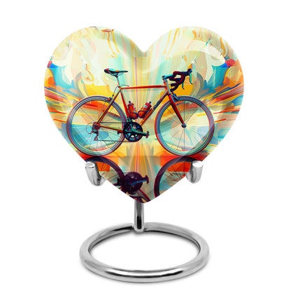 Heartfelt Bicycle Memorial Urn for Cyclists Keepsake Human Ashes Urn