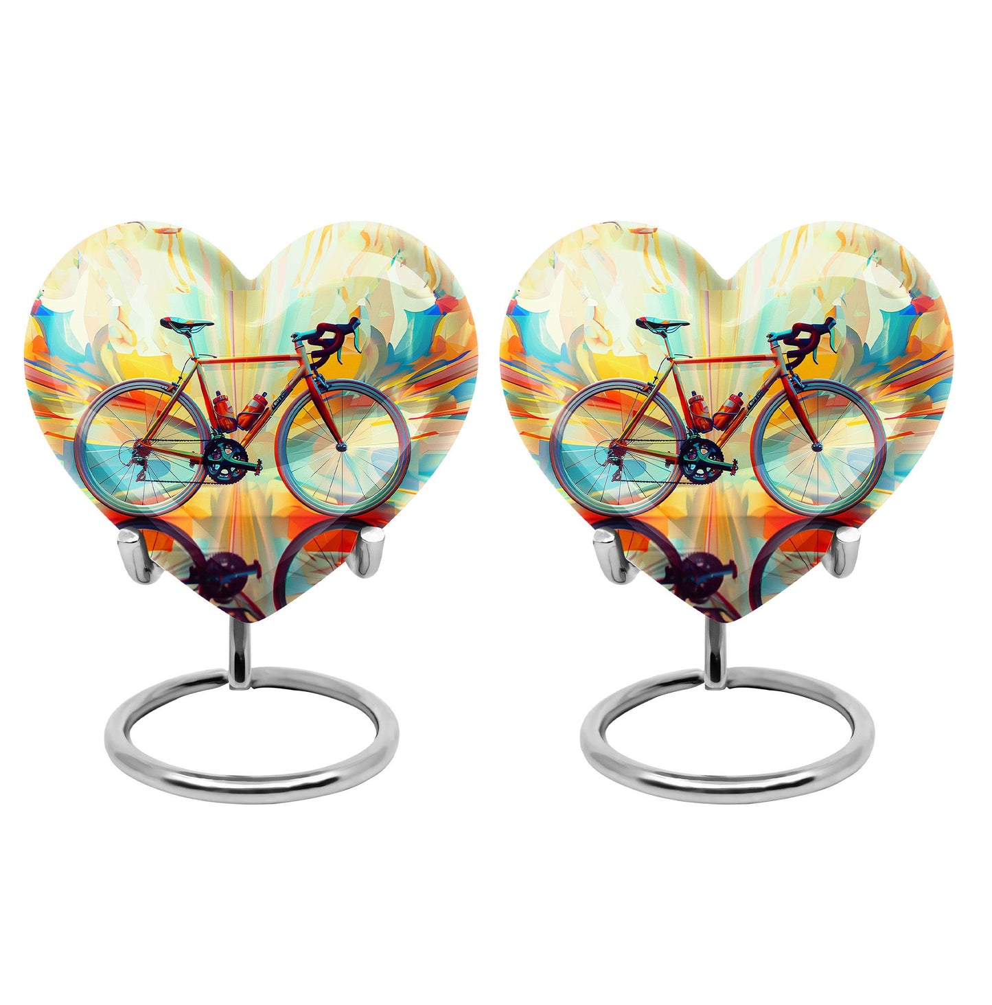 Heartfelt Bicycle Memorial Urn for Cyclists Keepsake Human Ashes Urn
