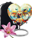 Teal Bicycle Cremation Urns For Human Ashes - Funeral Urns For Adult