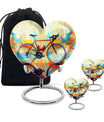 Teal Bicycle Cremation Urns For Human Ashes - Funeral Urns For Adult