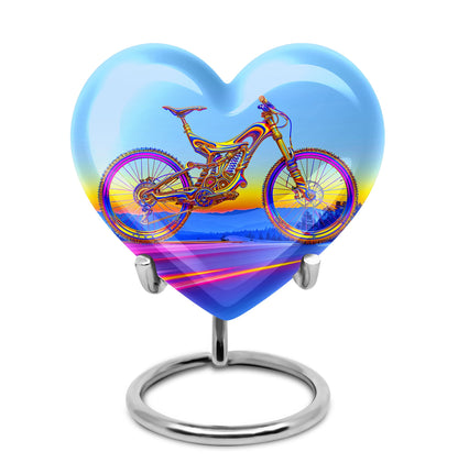 Personalized Bicycle Cremation Urn for Adult - 10-inch, 200 cu in - Yatskia