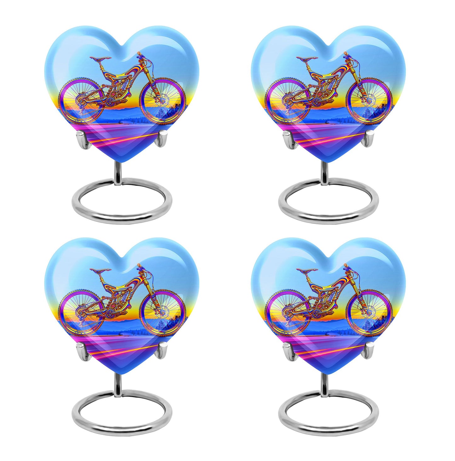Personalized Bicycle Cremation Urn for Adult - 10-inch, 200 cu in - Yatskia