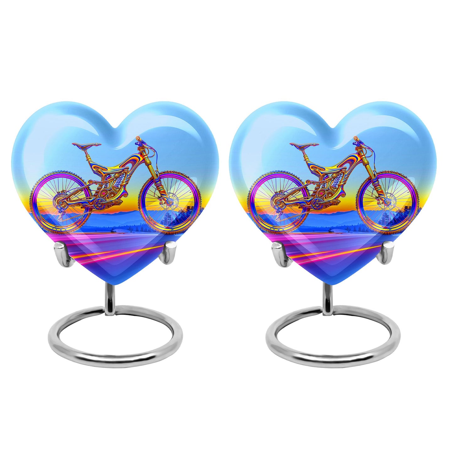 Personalized Bicycle Cremation Urn for Adult - 10-inch, 200 cu in - Yatskia