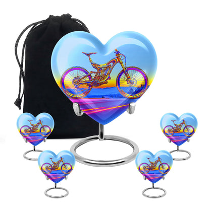 Personalized Bicycle Cremation Urn for Adult - 10-inch, 200 cu in - Yatskia