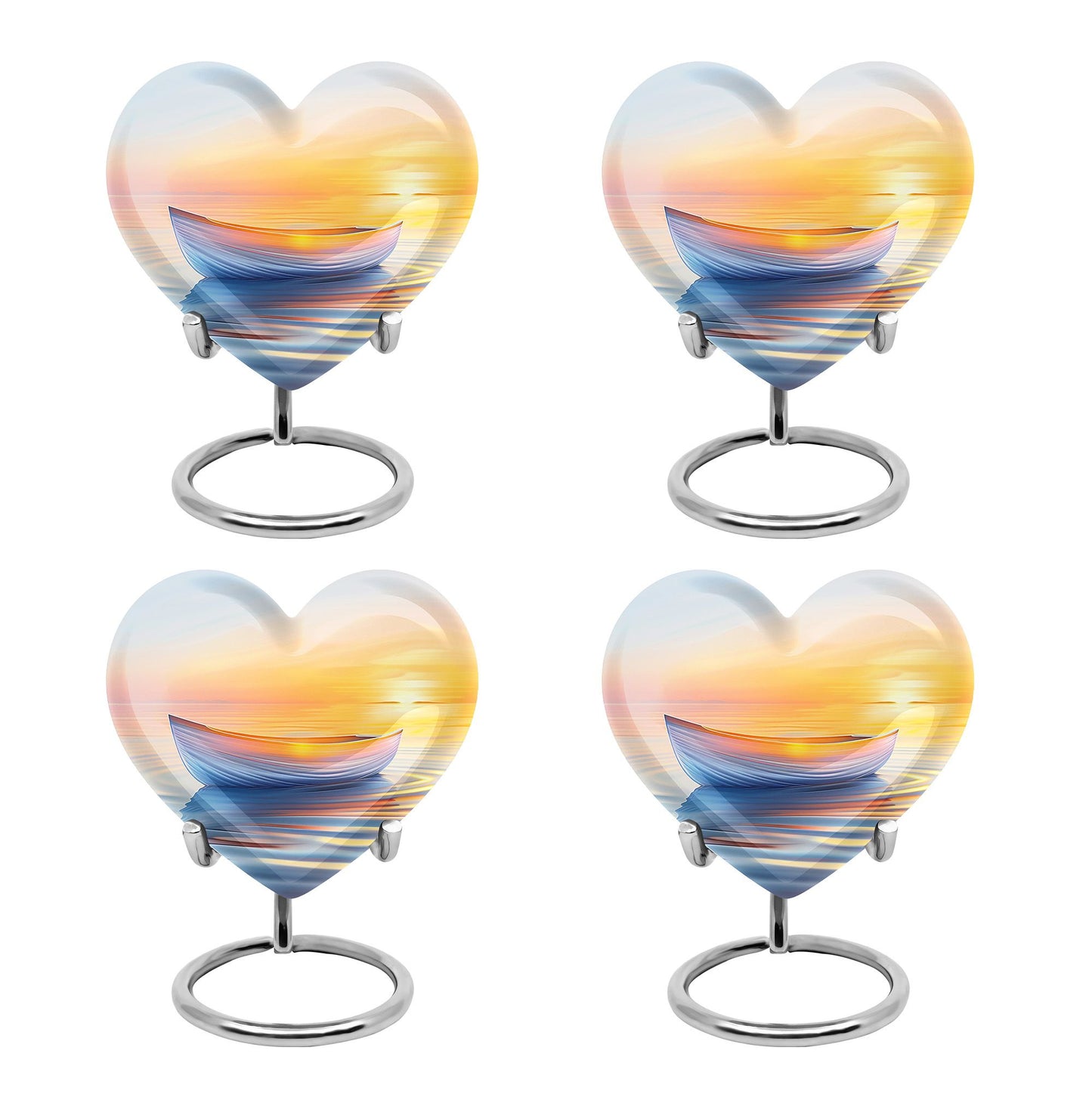 Personalized Sunset Cremation Urn for Adults - 10-inch, 200 cu in - Yatskia