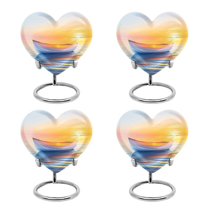 Personalized Sunset Cremation Urn for Adults - 10-inch, 200 cu in - Yatskia