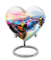 Vibrant Race Car Urn for Human Ashes - Car Funeral Urn For Adult