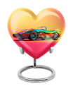 Colorful Race Car Cremation Urn - Decorative Funeral Urns For Dad Ashes