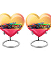 Colorful Race Car Cremation Urn - Decorative Funeral Urns For Dad Ashes