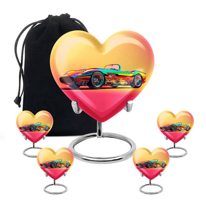 Colorful Personalized Car Cremation Urn for Dad - 10-inch, 200 cu in - Yatskia