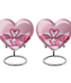 Pink Couple Swan Urn for Ashes – Beautiful Love-Themed Memorial Urn