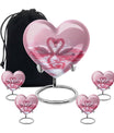 Pink Couple Swan Urn for Ashes – Beautiful Love-Themed Memorial Urn