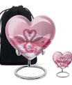 Pink Couple Swan Urn for Ashes – Beautiful Love-Themed Memorial Urn